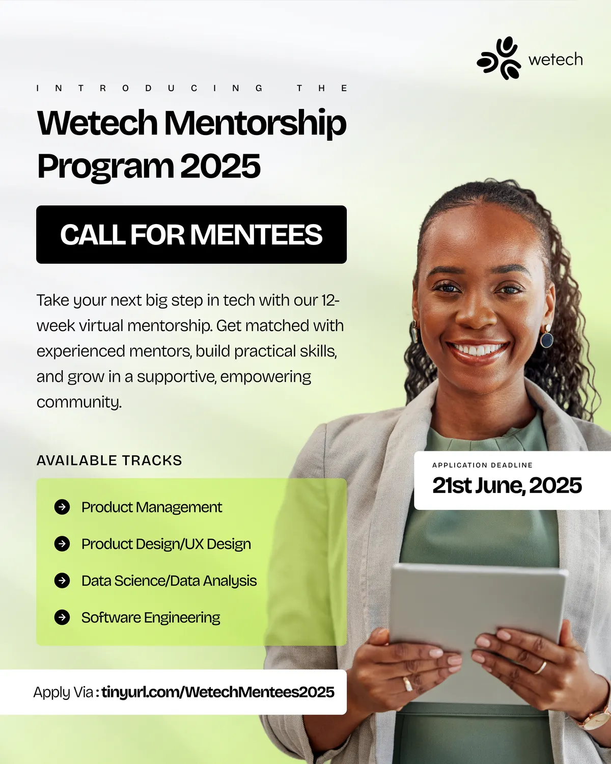 Mentorship Program — call for mentees.